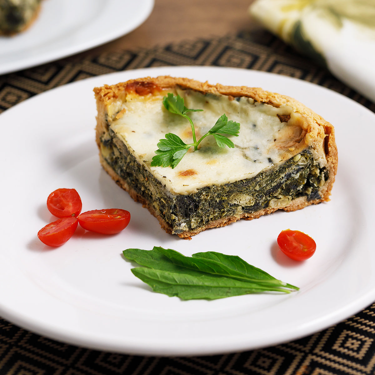 Quiche de Huitlacoche y Espinaca
