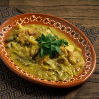 Chicharron en Salsa Verde con Nopales