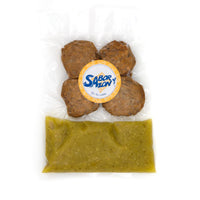 Tortas de Res en Salsa Verde